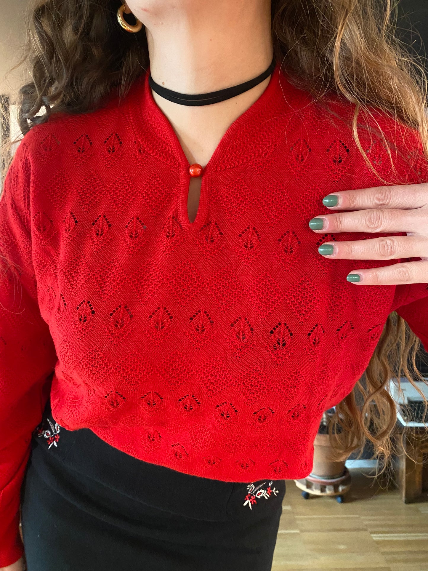 Maglione vintage misto lana