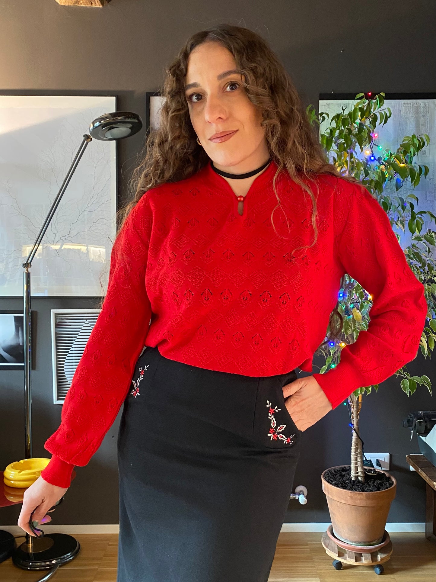 Maglione vintage misto lana