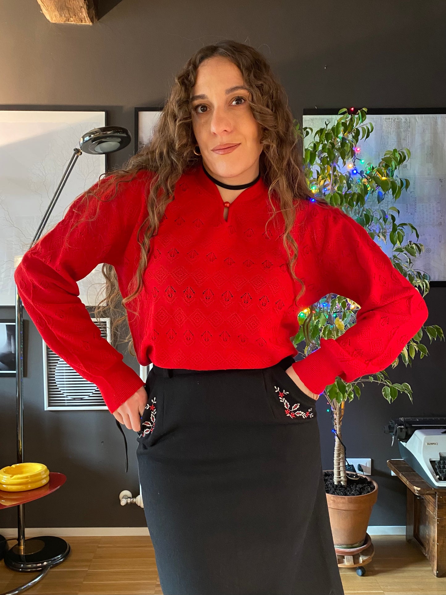 Maglione vintage misto lana