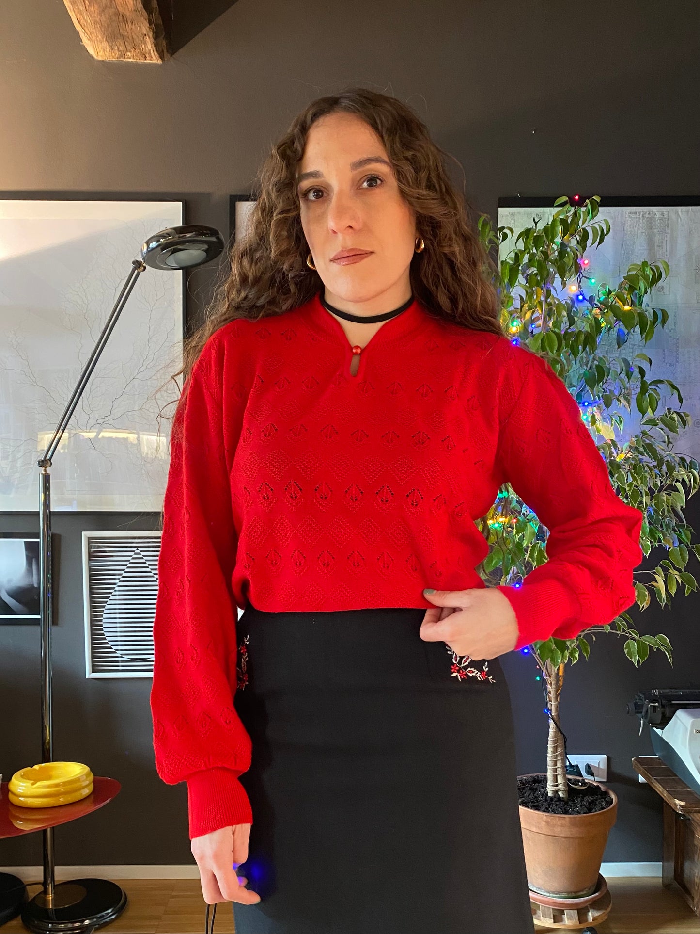 Maglione vintage misto lana