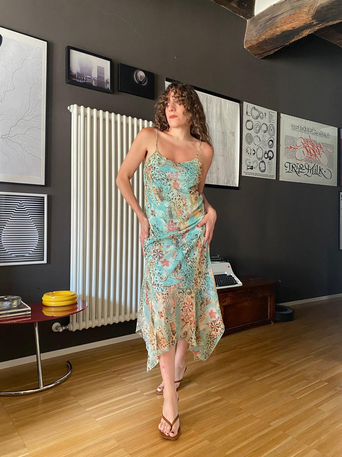 Abito in mesh fairy animalier