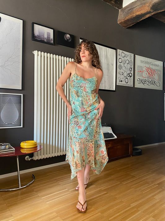 Abito in mesh fairy animalier
