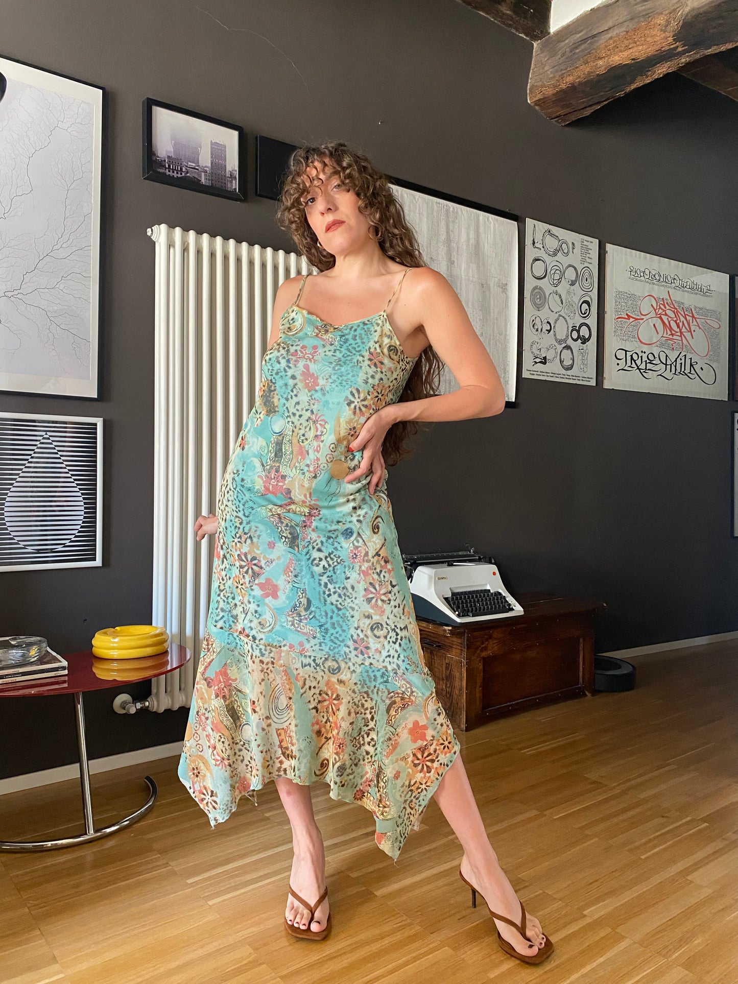 Abito in mesh fairy animalier