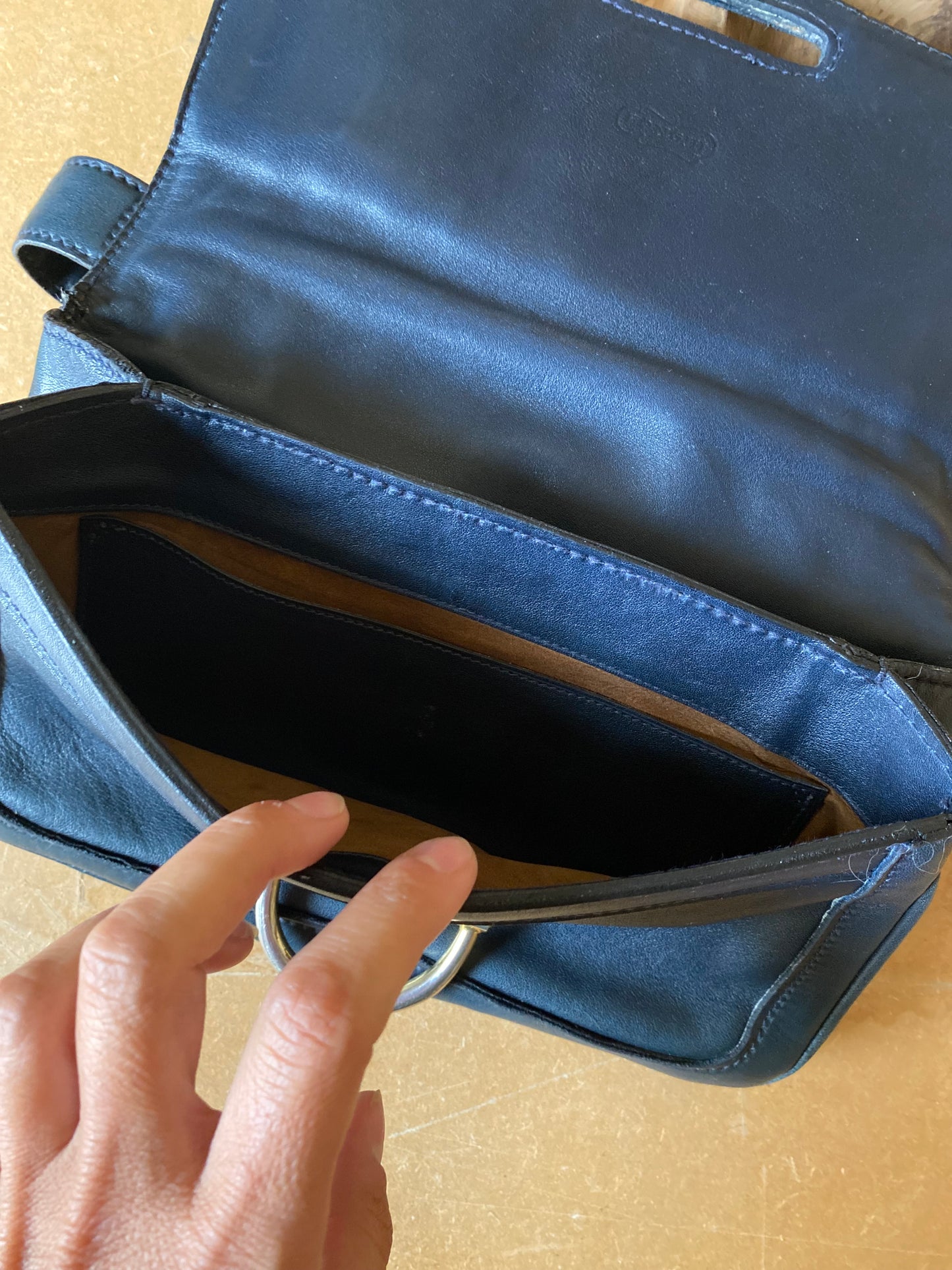 Borsa a spalla in pelle vintage