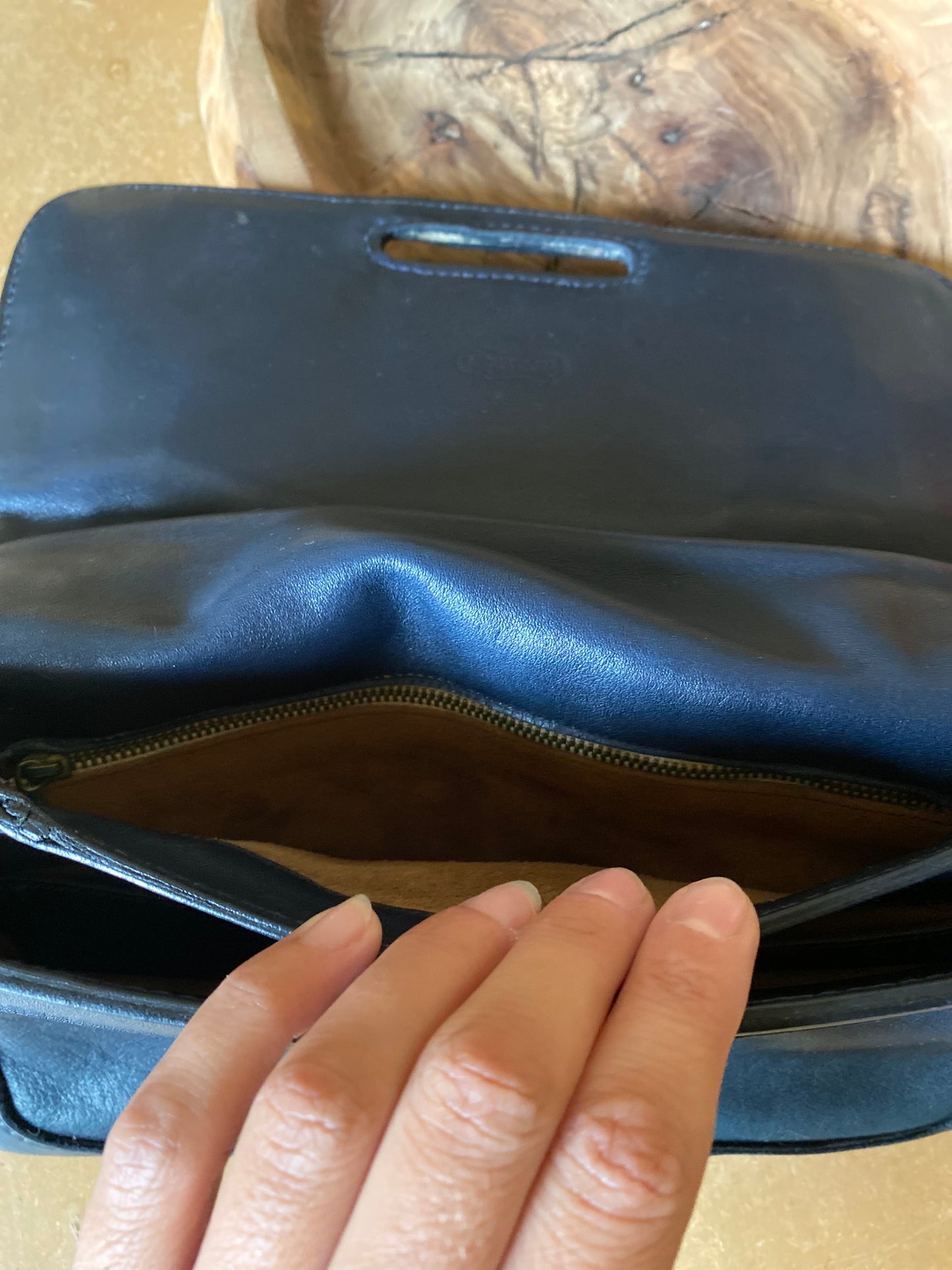 Borsa a spalla in pelle vintage