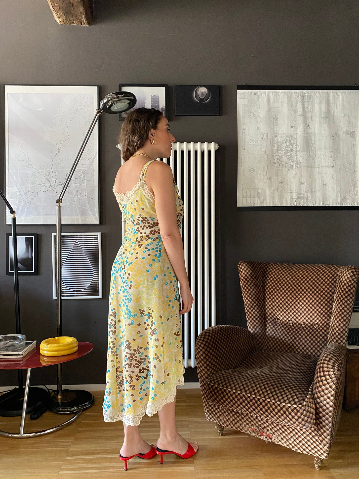 Abito in seta anni 70