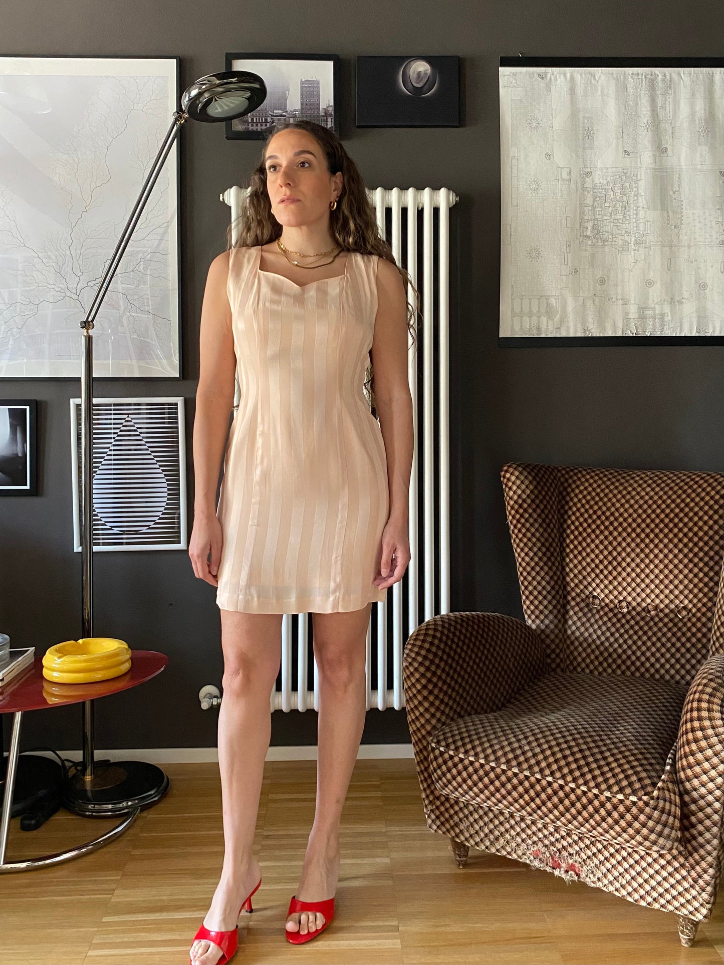 Abito tubino sartoriale in seta