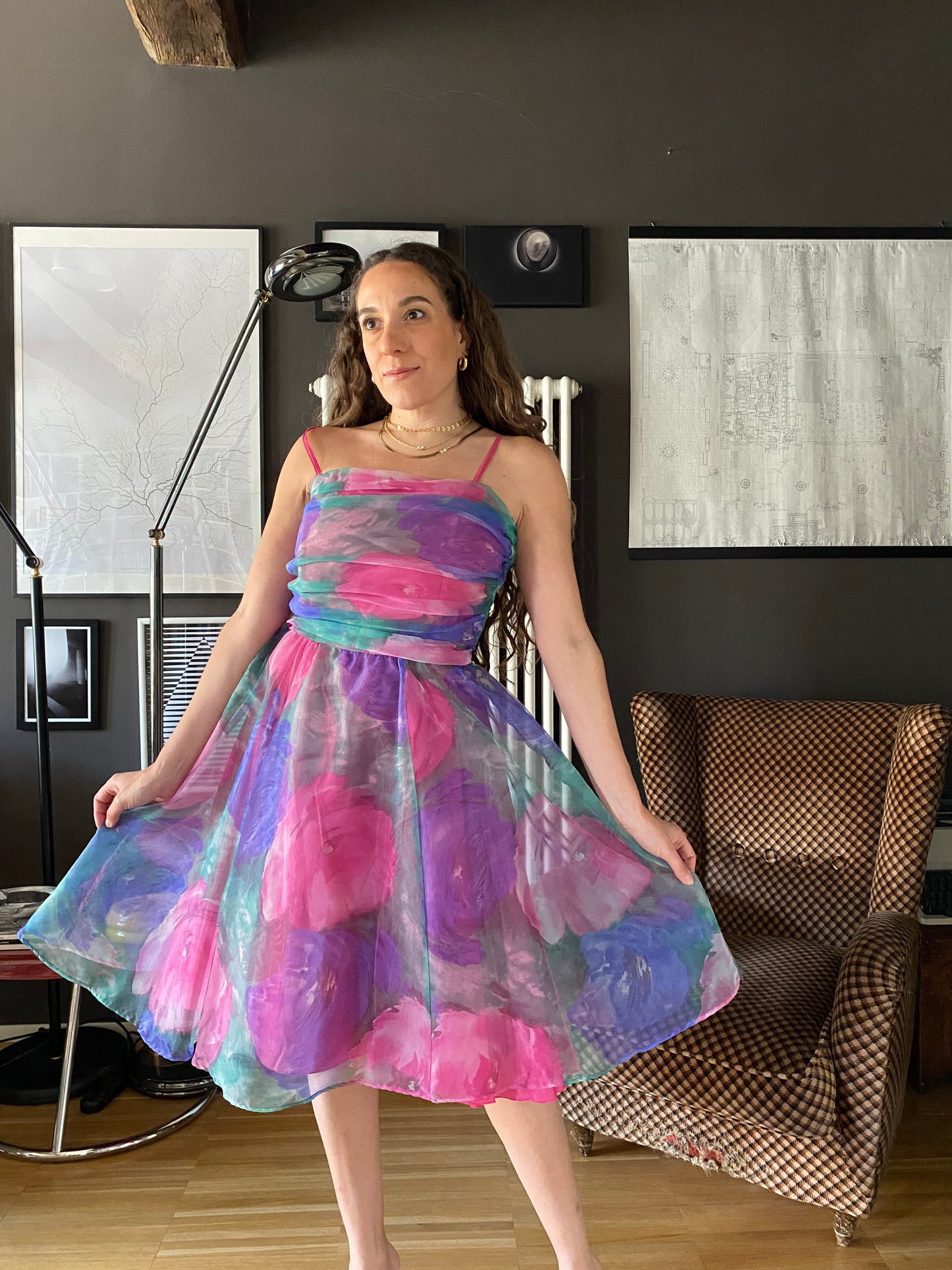 Abito anni 80 multicolor