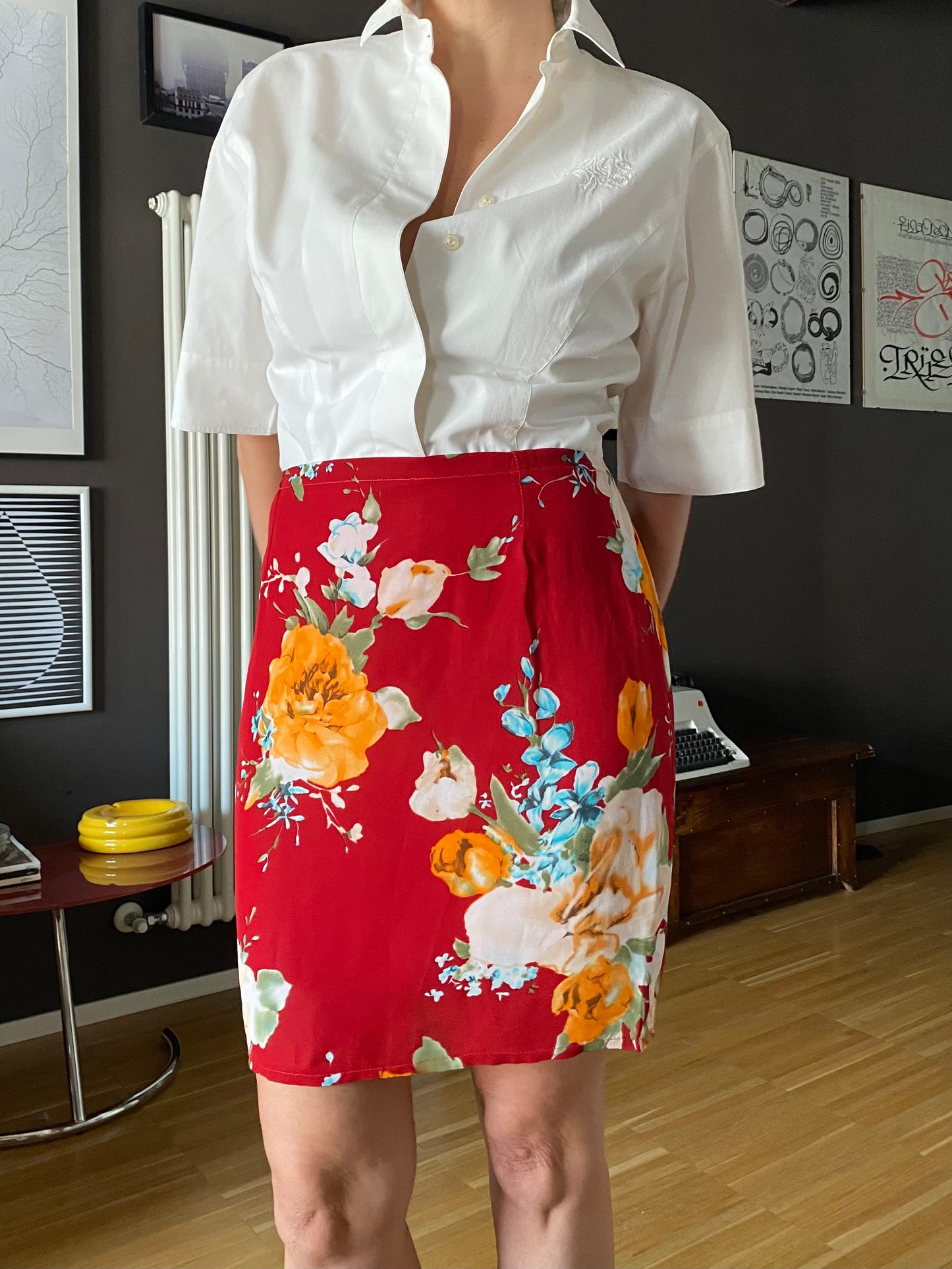 Gonna vintage floreale