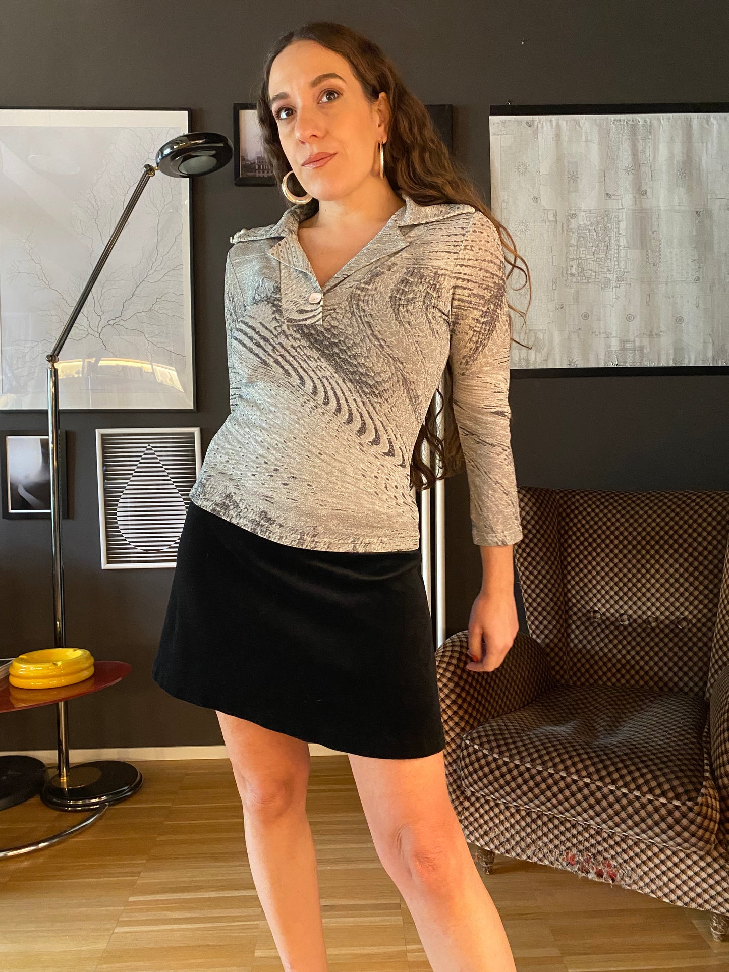 Camicia anni 70 glitter