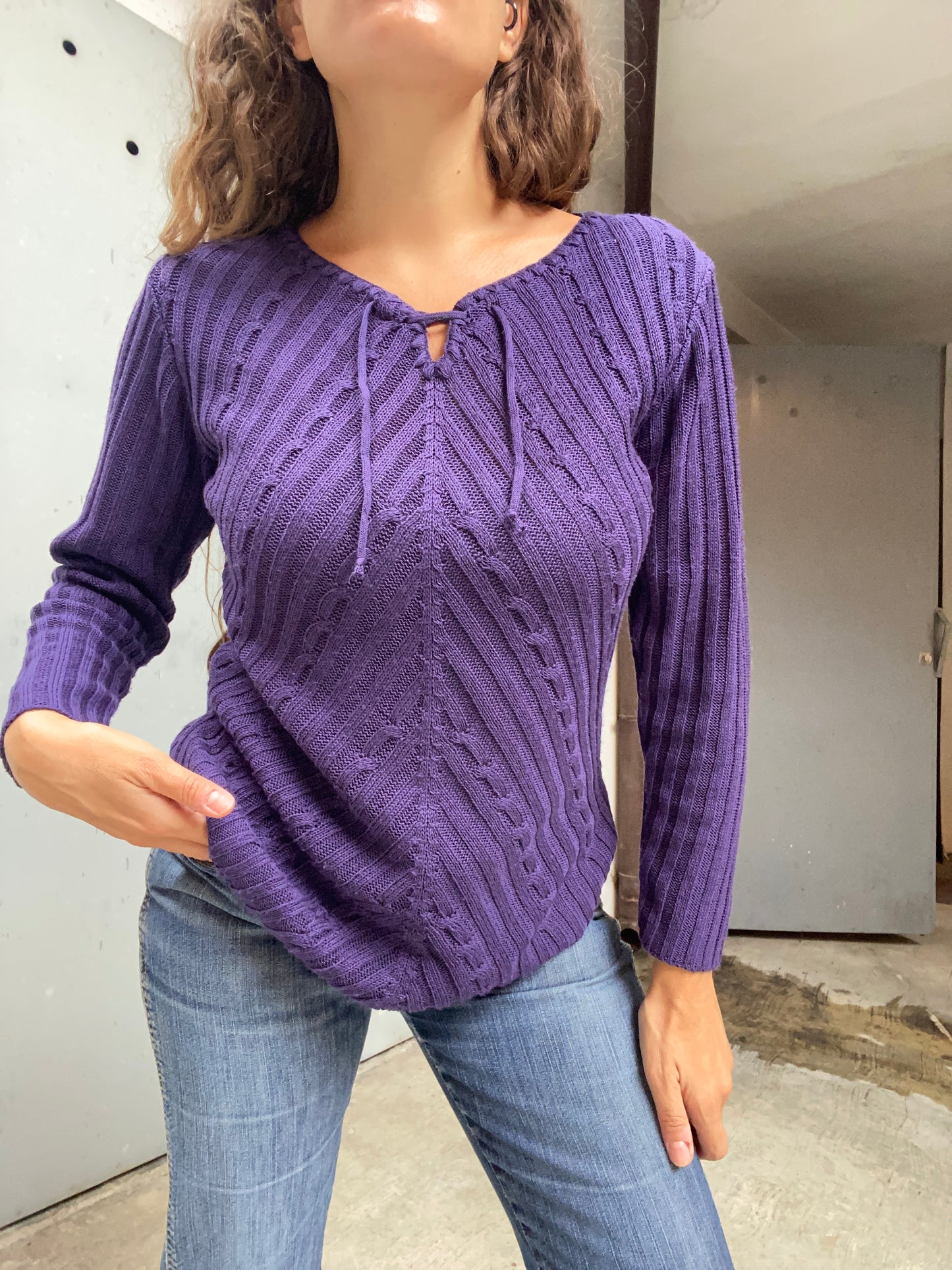 Maglia golfino a coste anni 2000