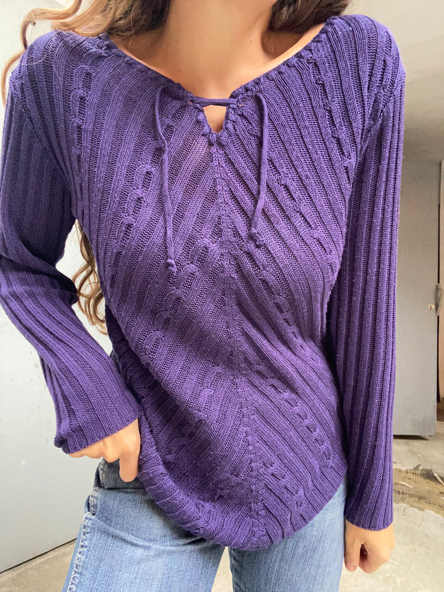 Maglia golfino a coste anni 2000