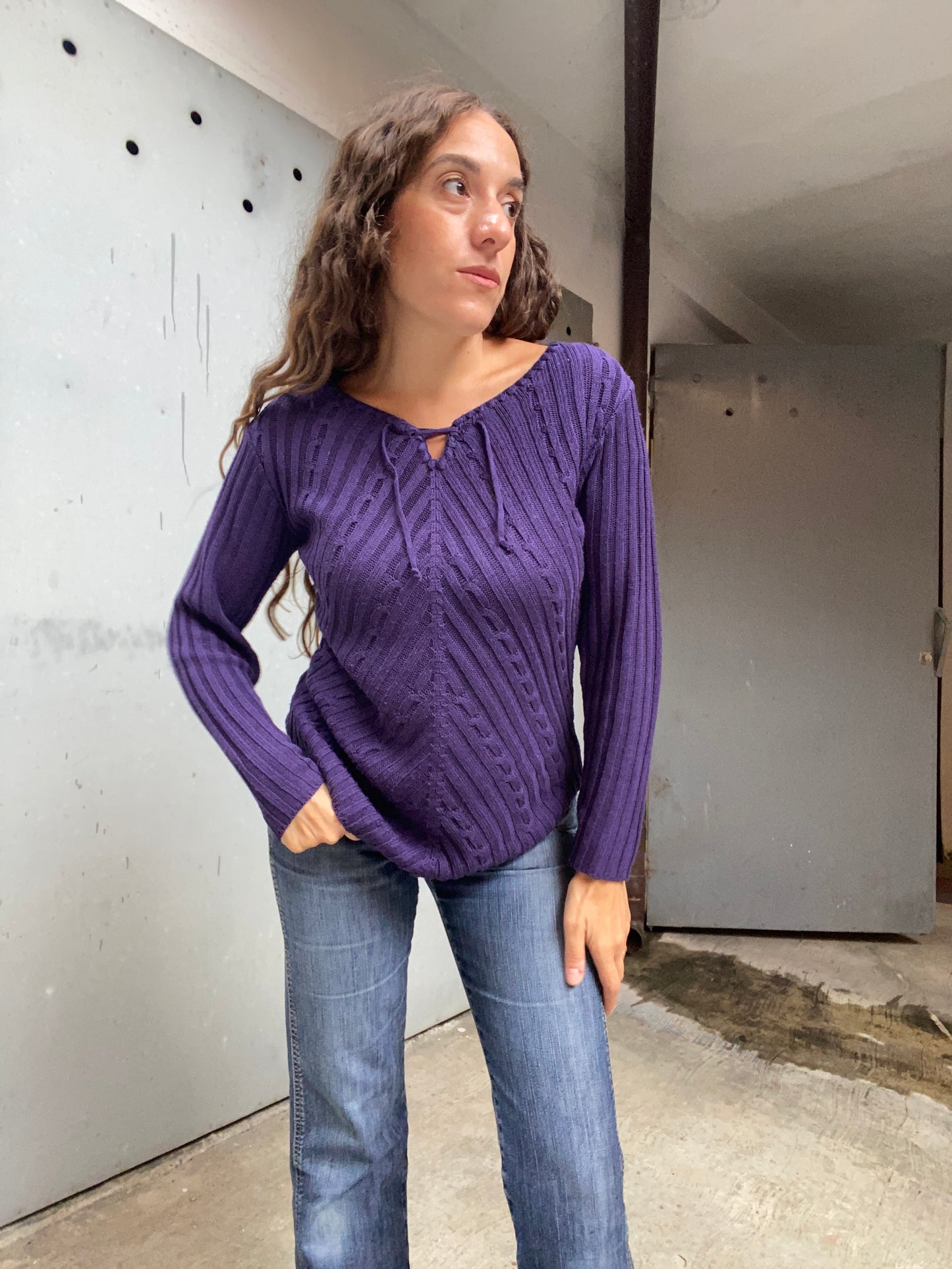 Maglia golfino a coste anni 2000