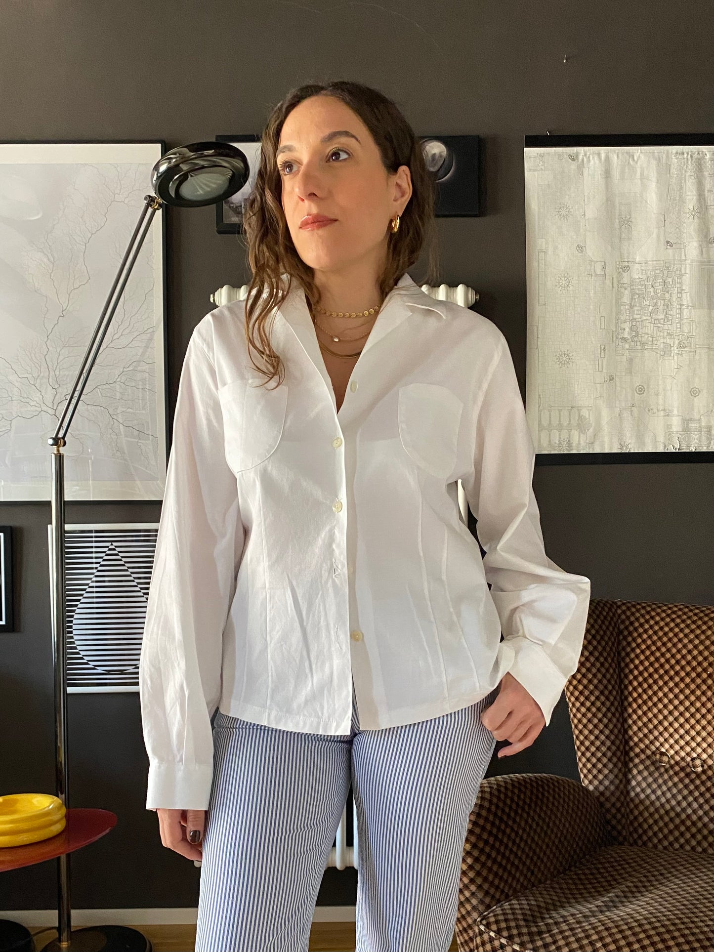 Camicia bianca cotone vintage