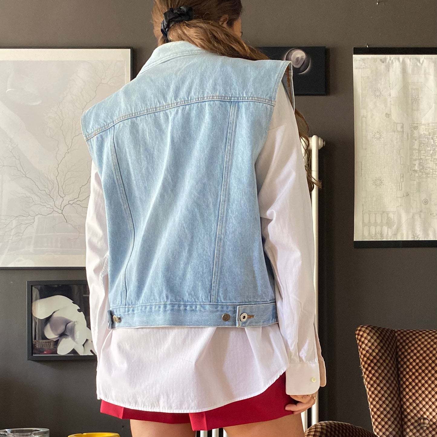 Gilet in denim anni 80