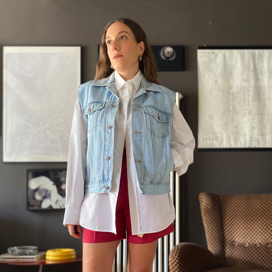 Gilet in denim anni 80