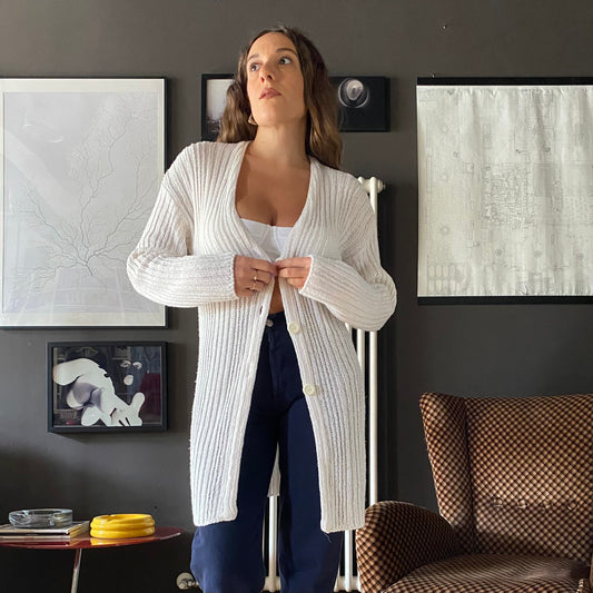 Cardigan maxi a coste