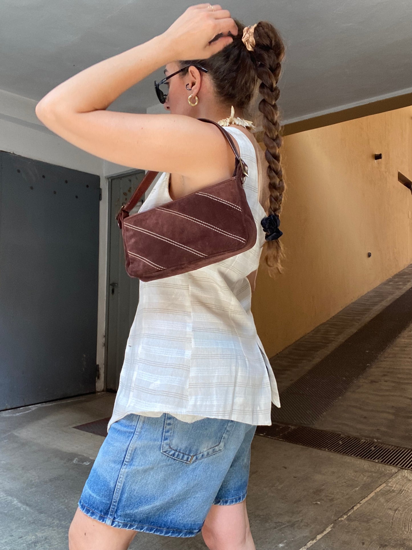 Borsa a spalla baguette vintage