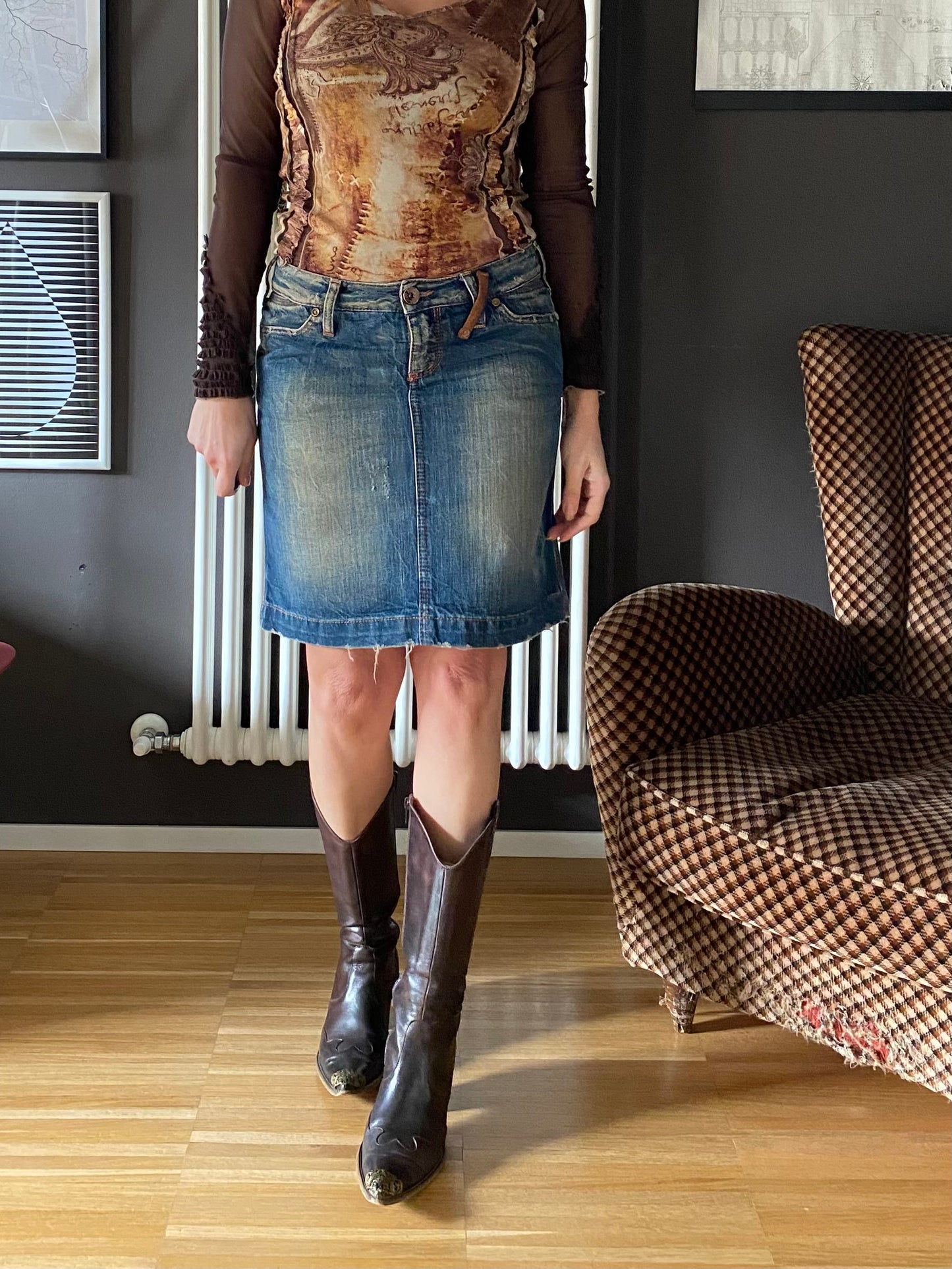 Gonna low waist denim Met Laundry Project 09-205