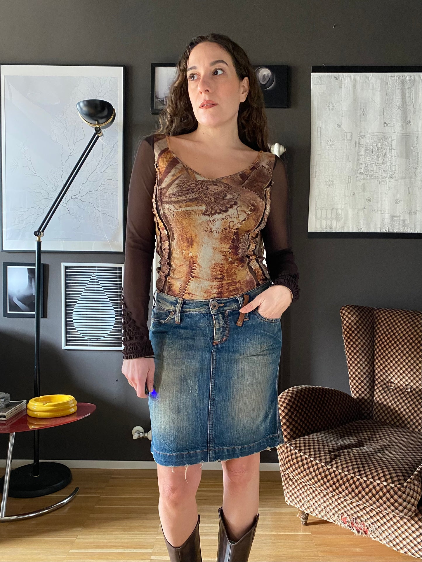 Gonna low waist denim Met Laundry Project 09-205