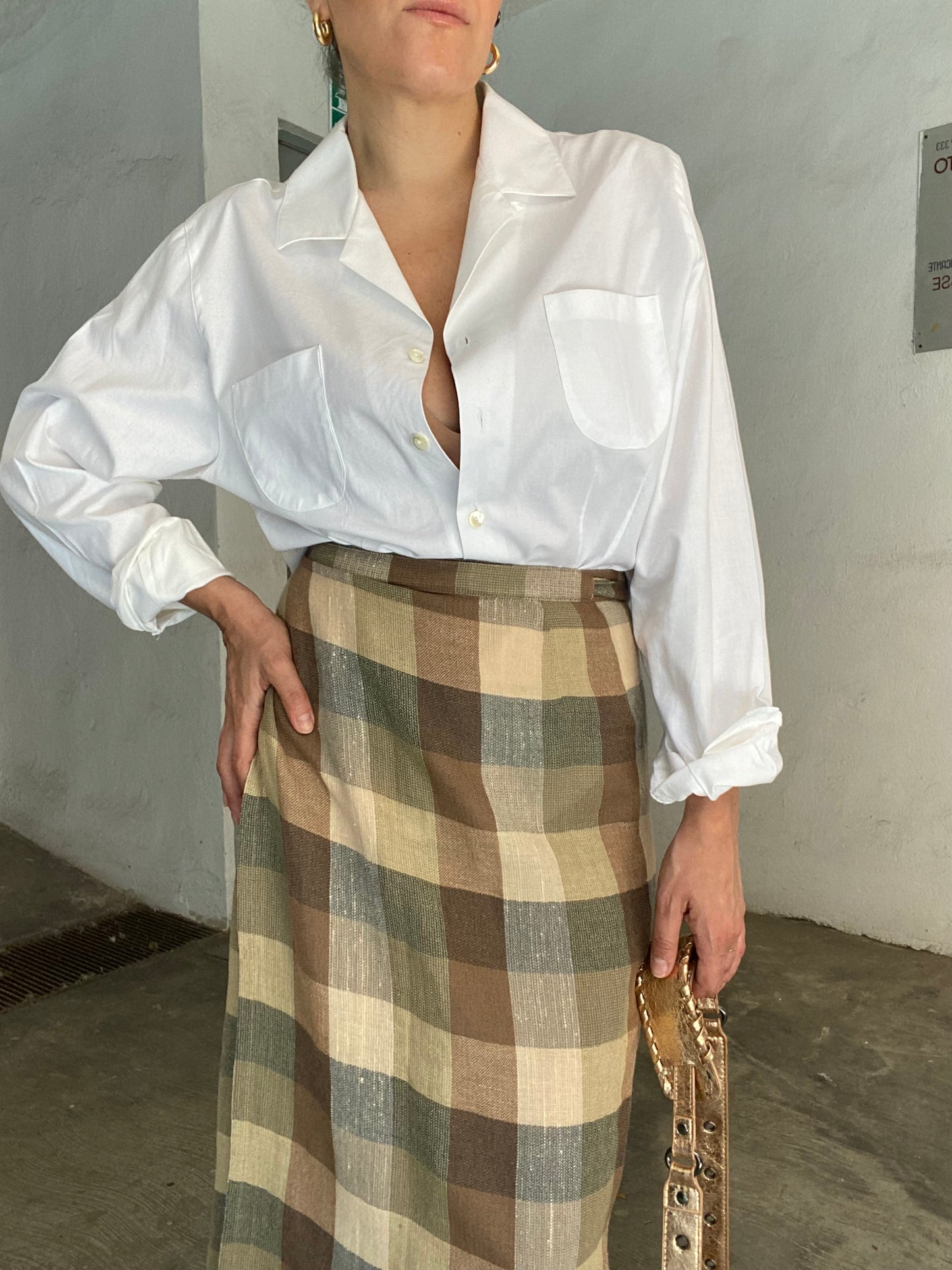 Camicia bianca cotone