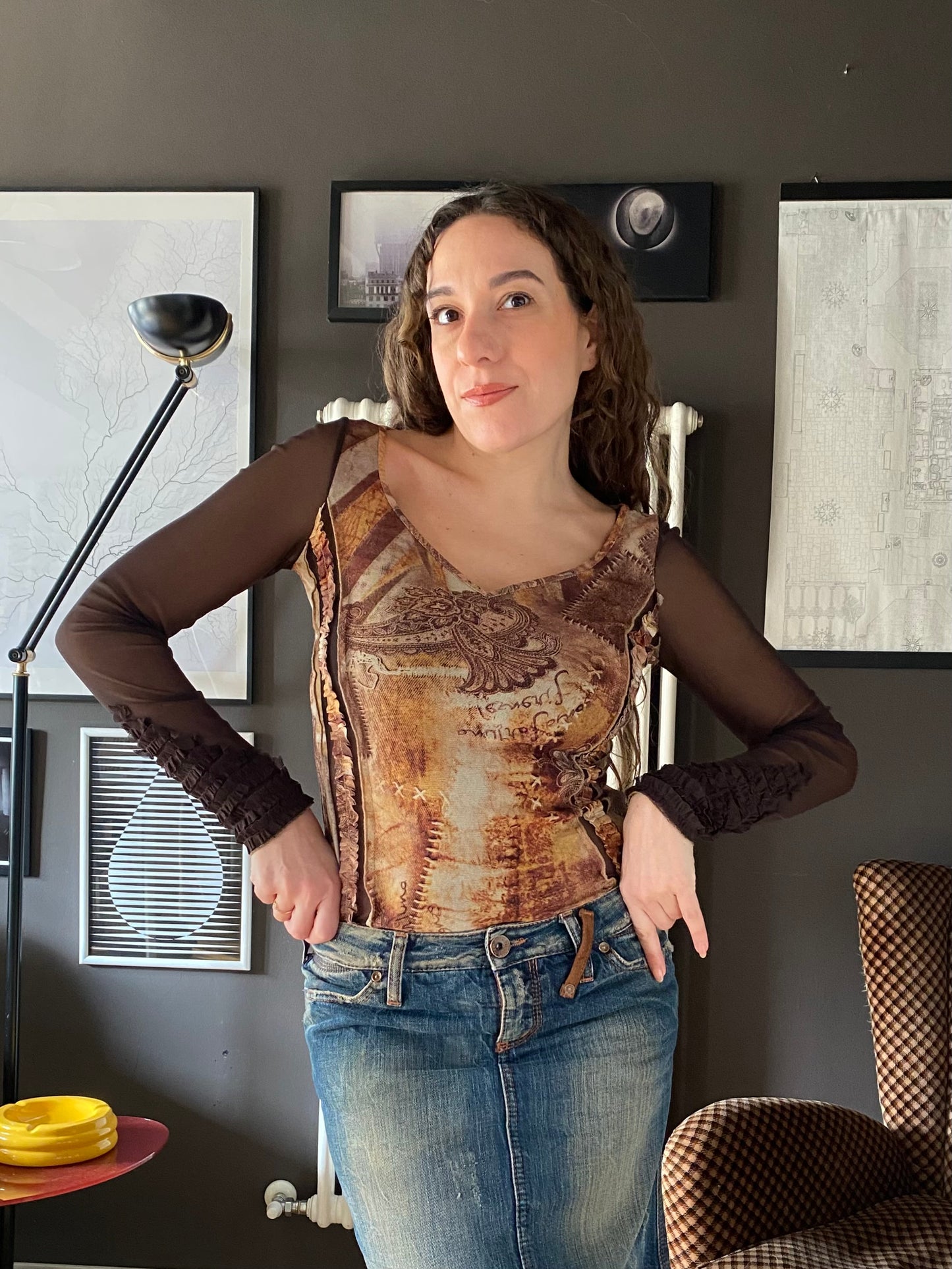 Maglia in mesh anni 2000