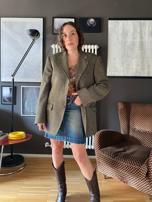 Blazer vintage con toppe