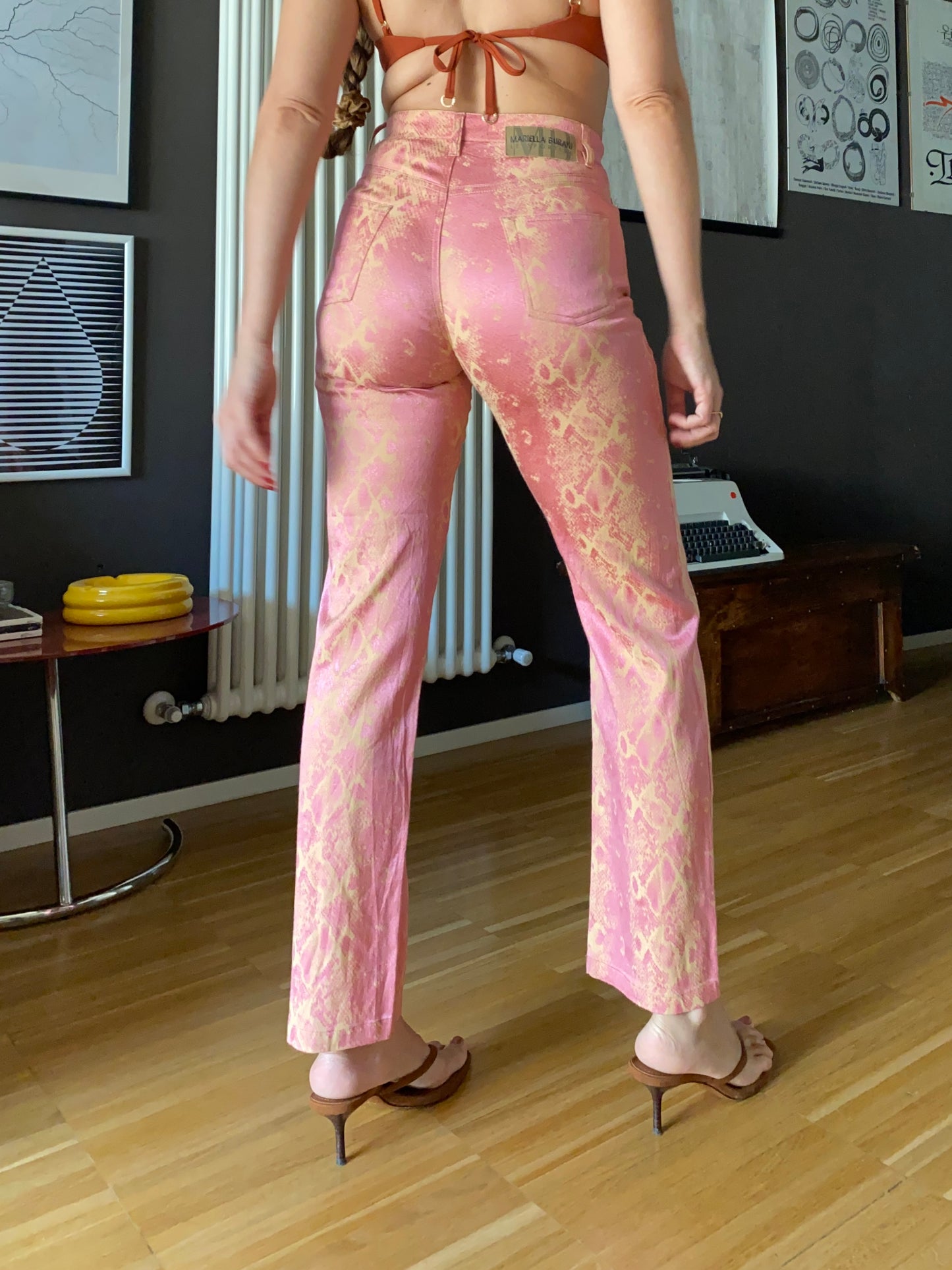 Pantaloni Mariella Burani stampa snake