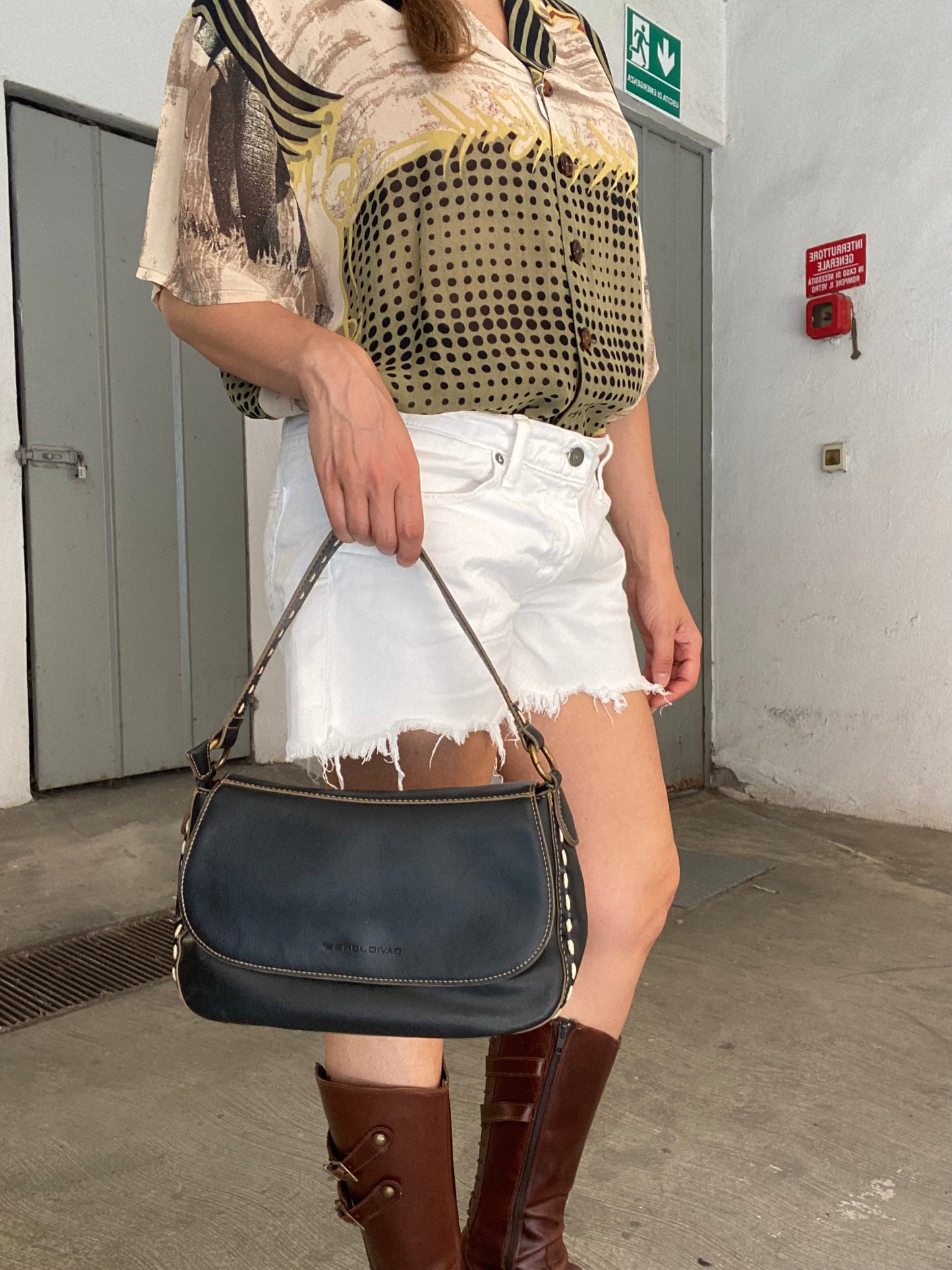 Borsa a spalla impunturata