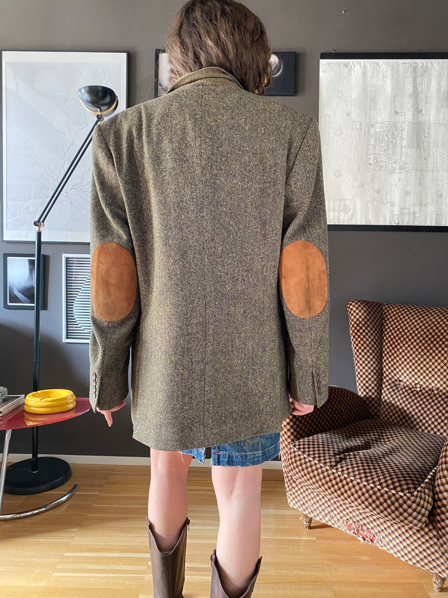 Blazer vintage con toppe