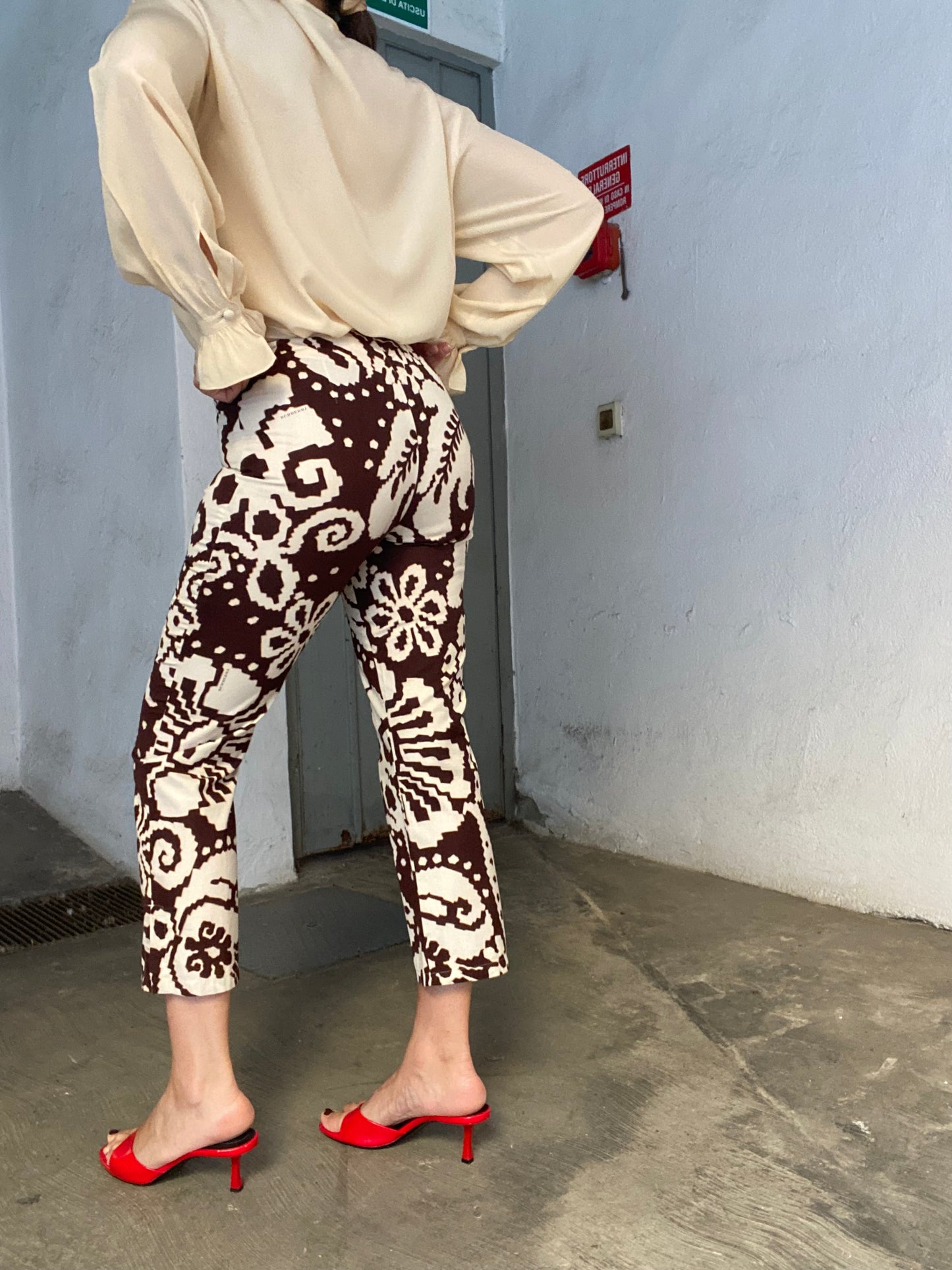 Pantaloni capri Burberry