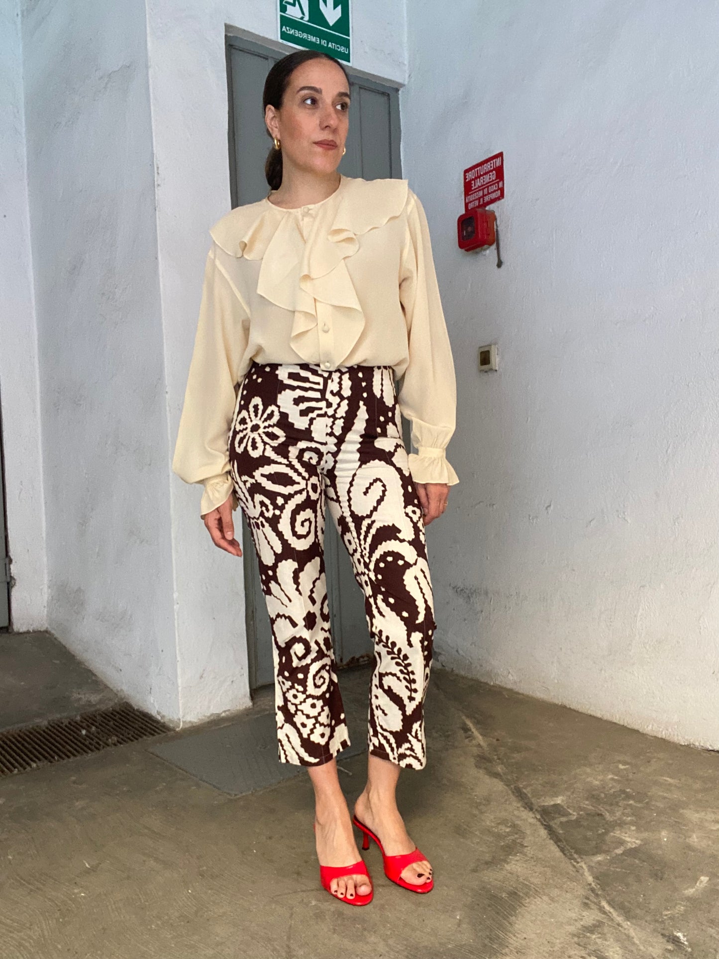 Pantaloni capri Burberry