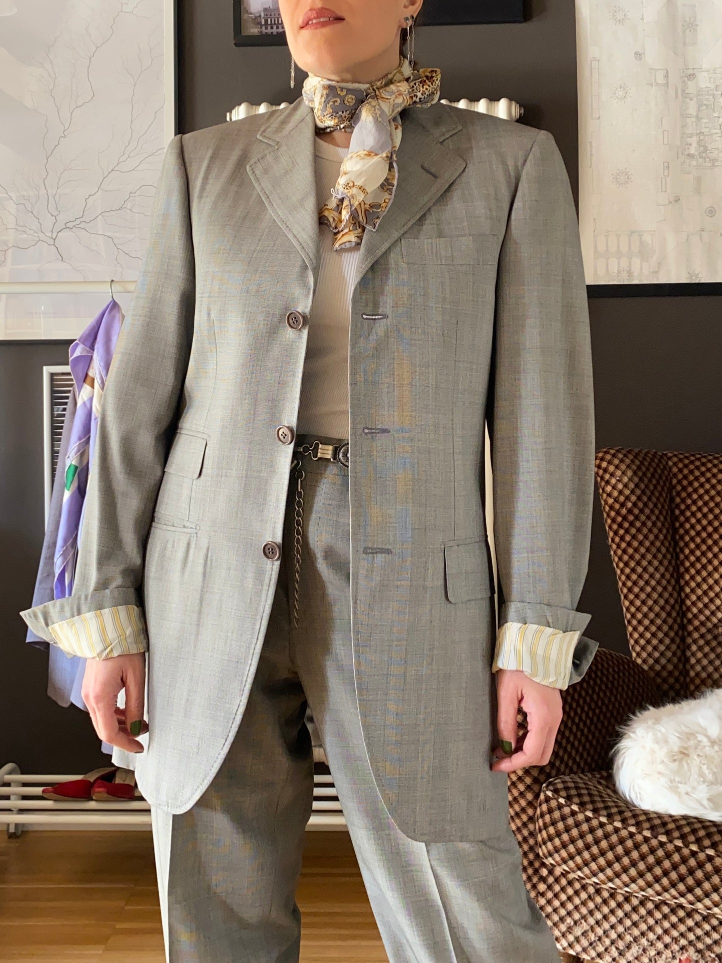 Completo maschile fresco lana e seta Loro Piana