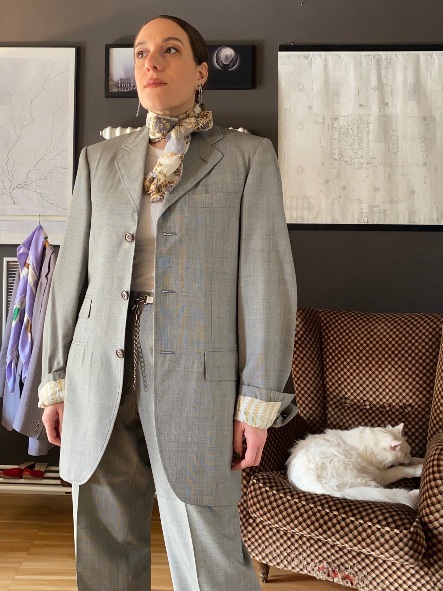 Completo maschile fresco lana e seta Loro Piana