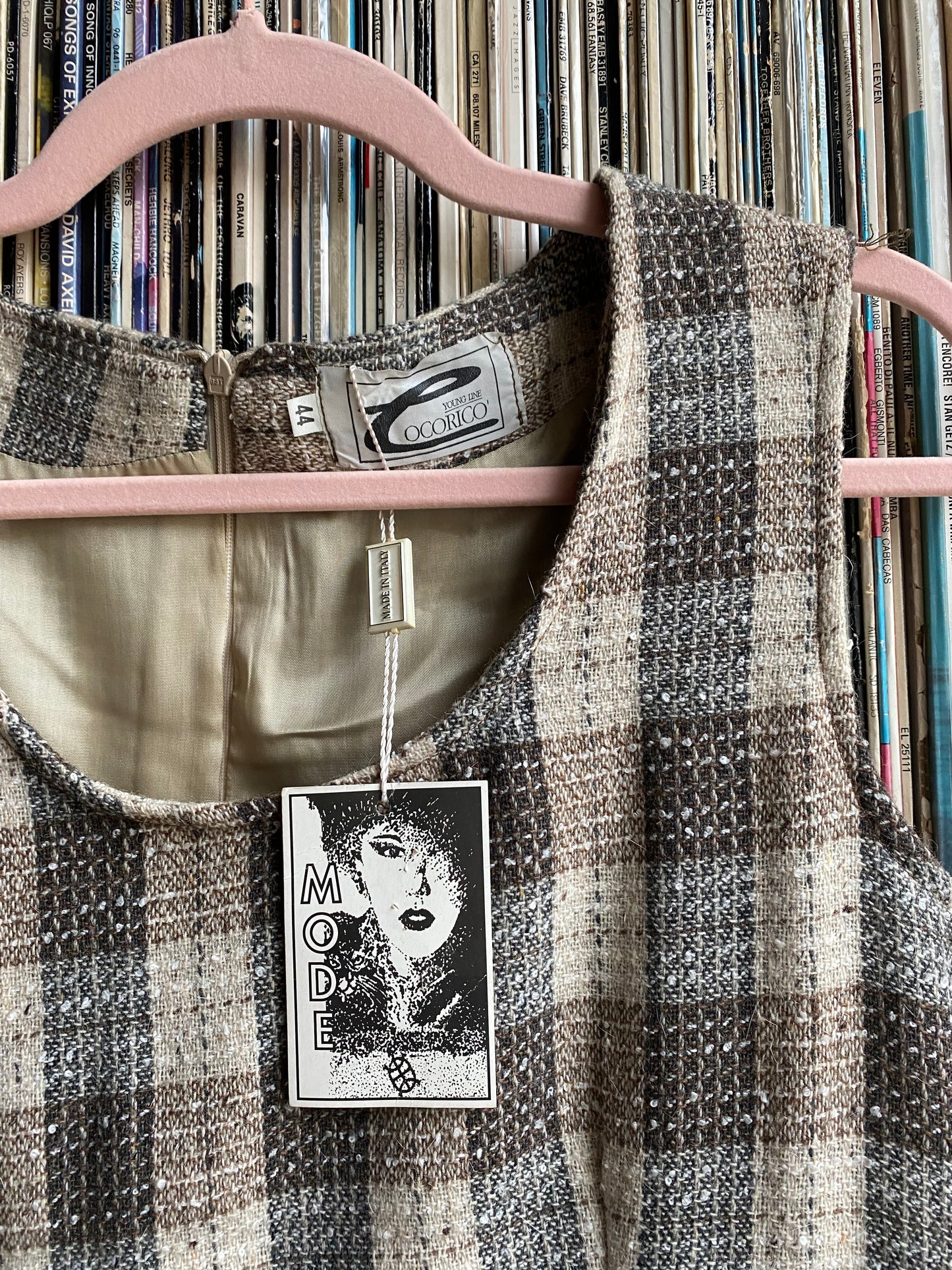 Abito mini vintage tartan