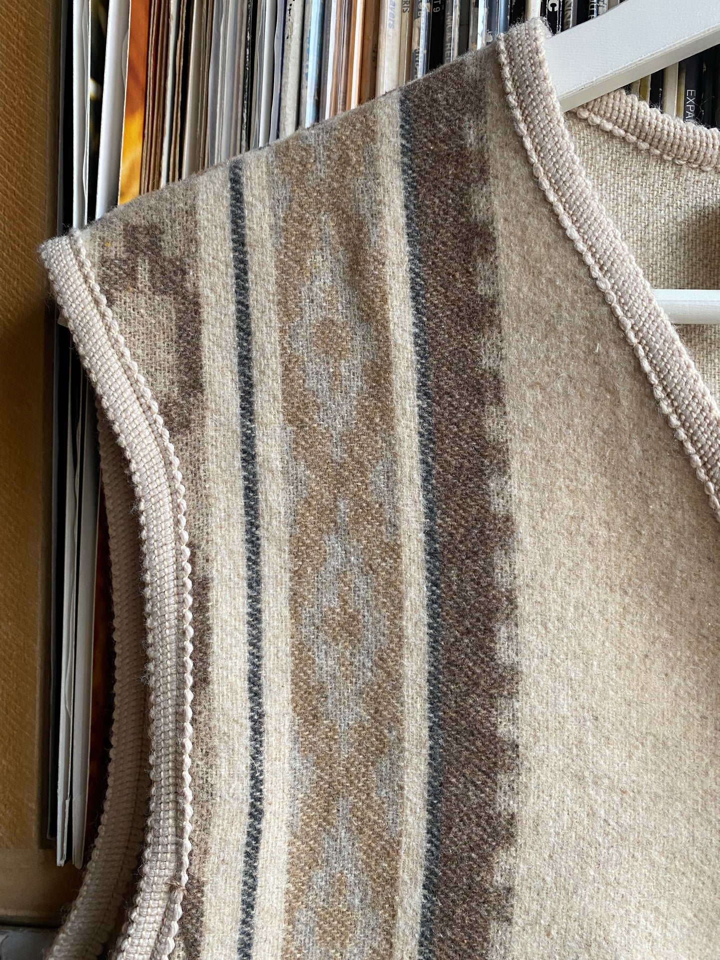 Gilet misto lana vintage lungo