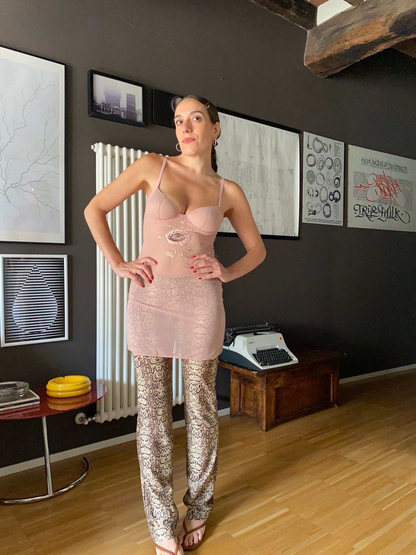 Baby doll in mesh