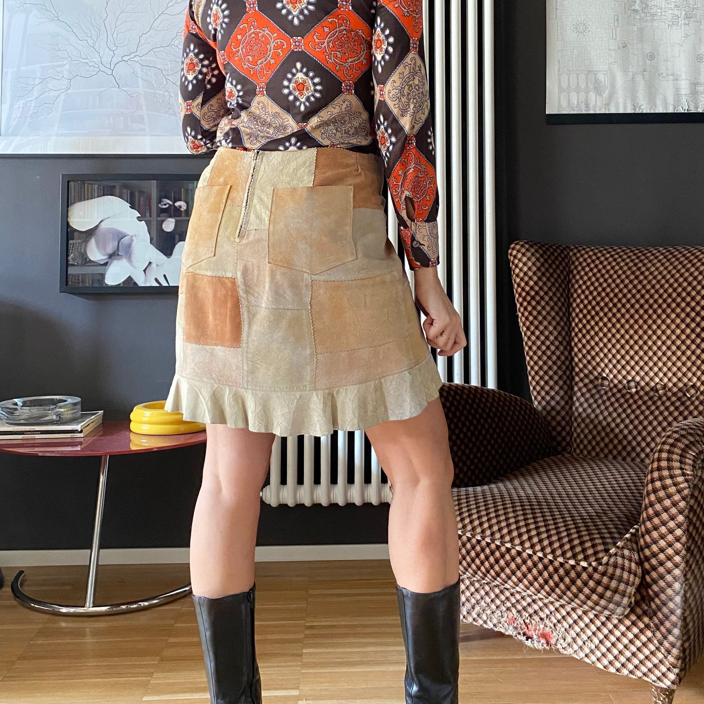 Gonna in pelle drago by Conbipel