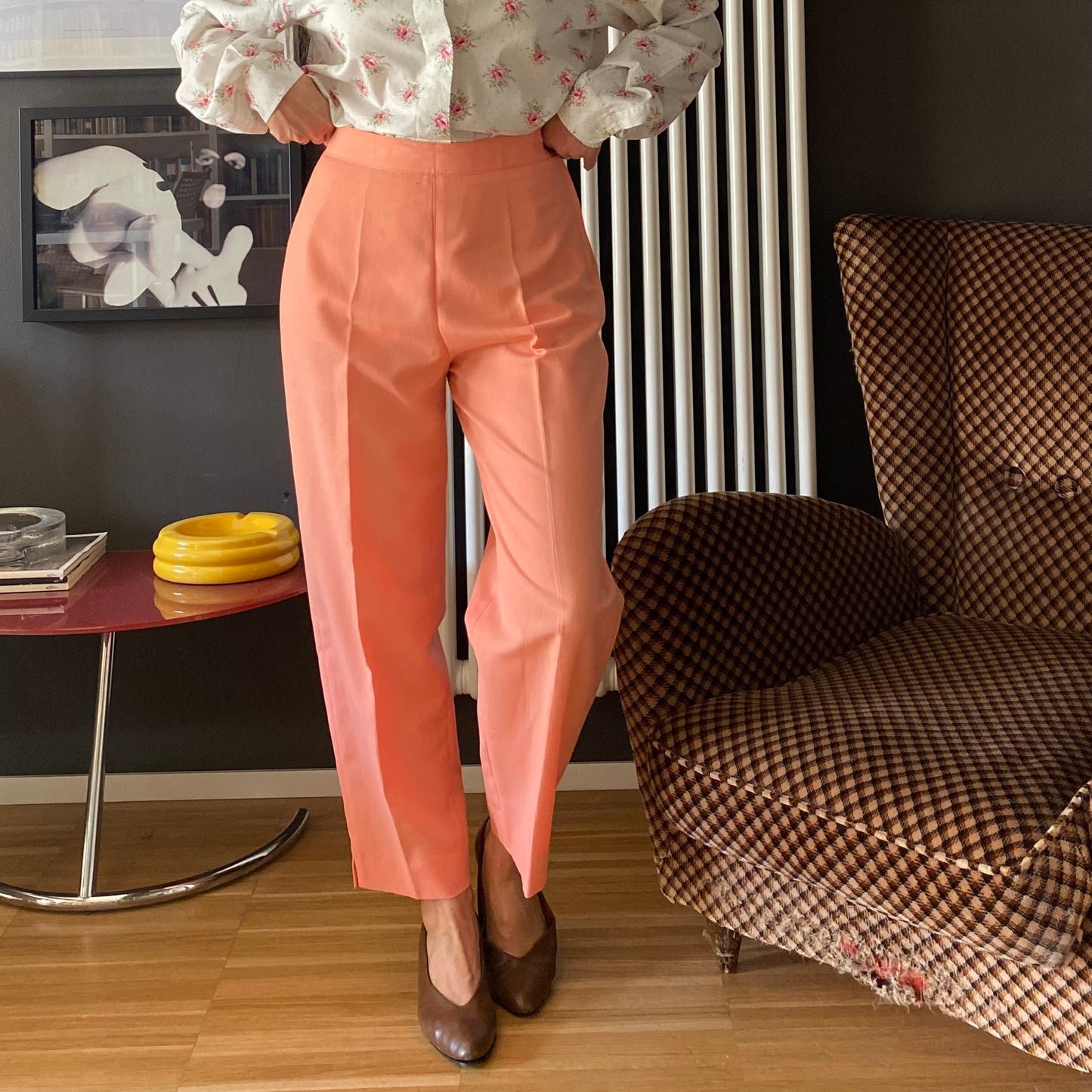 Pantaloni vintage pesca