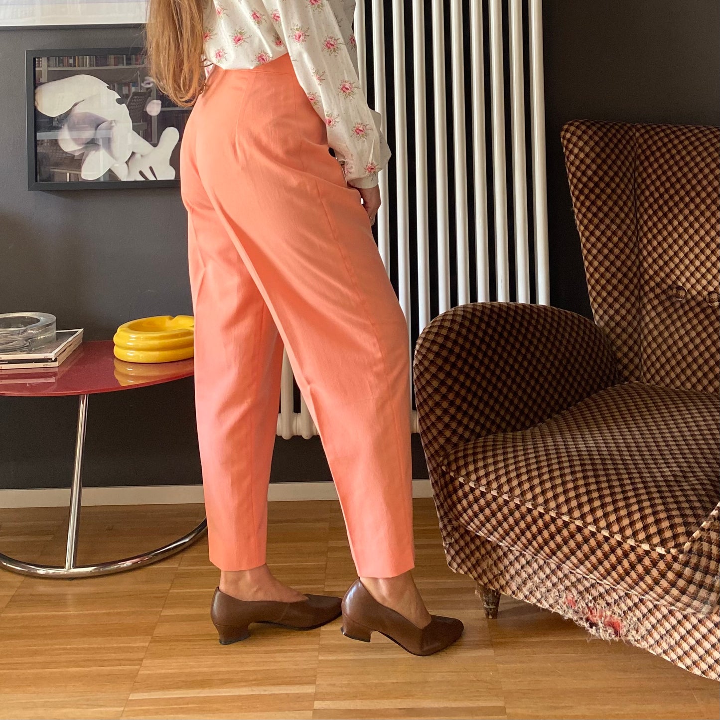 Pantaloni vintage pesca