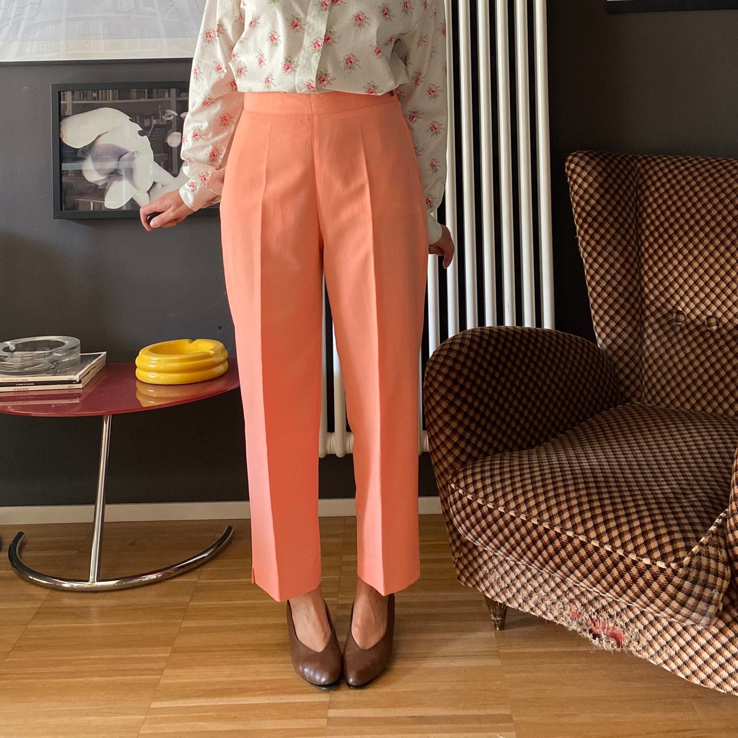 Pantaloni vintage pesca