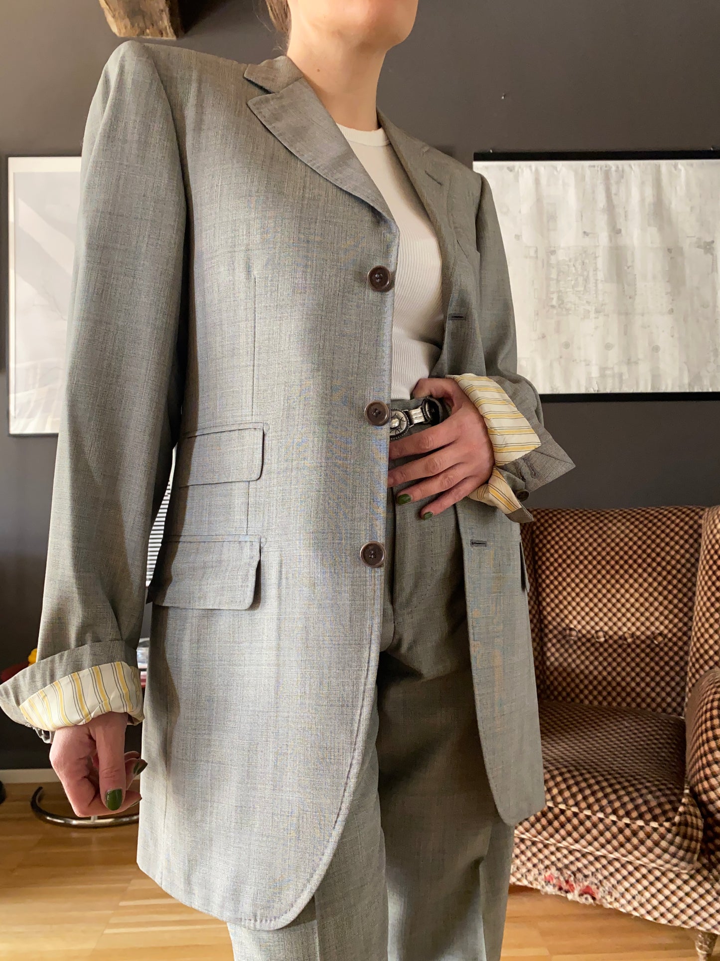 Completo maschile fresco lana e seta Loro Piana