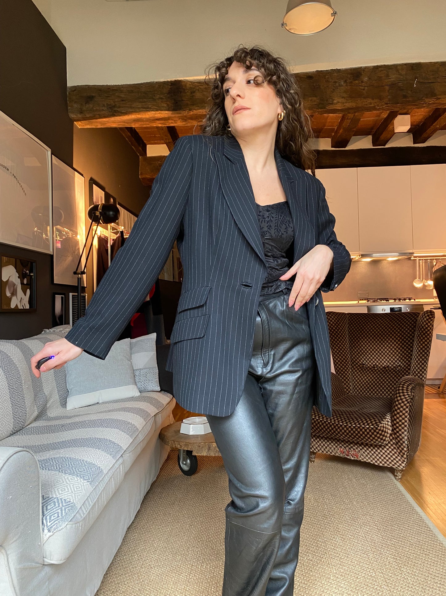 Blazer gessato Marella