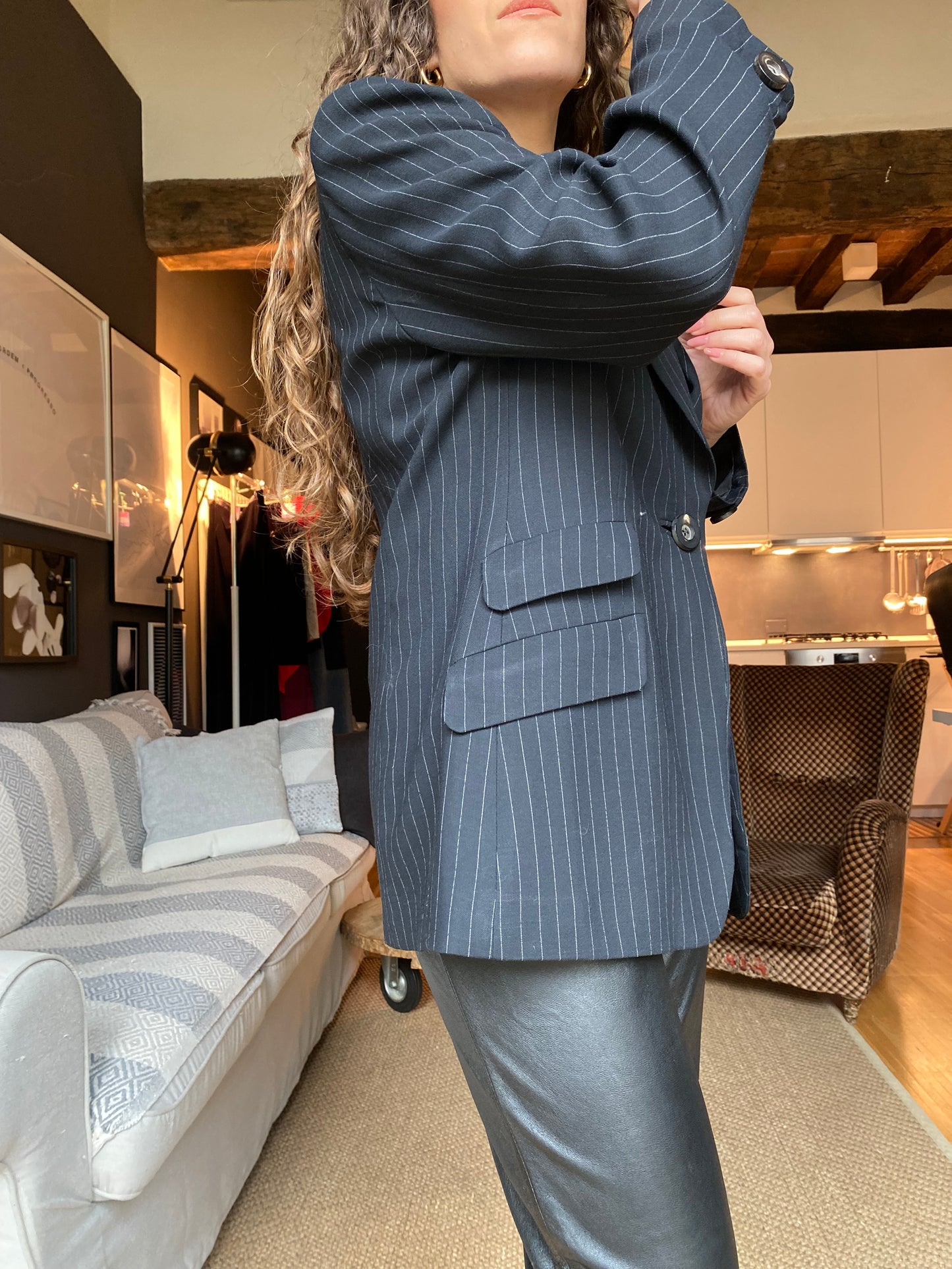 Blazer gessato Marella