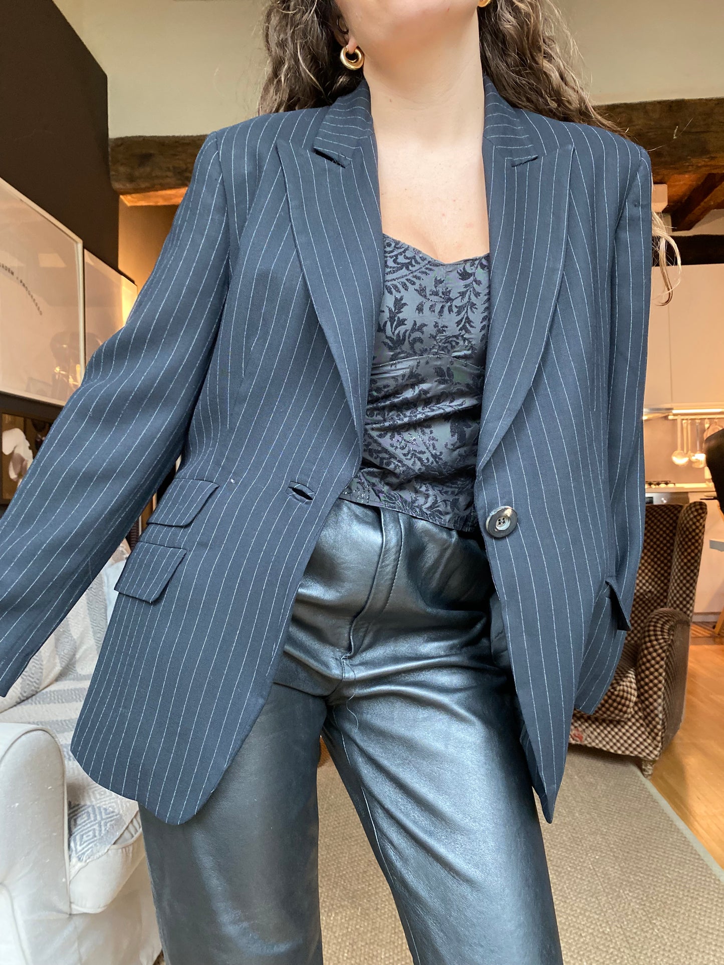 Blazer gessato Marella