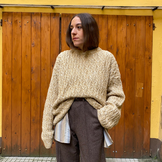 Maglione melange lana