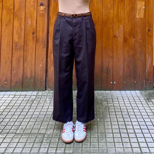 Pantalone classico marrone