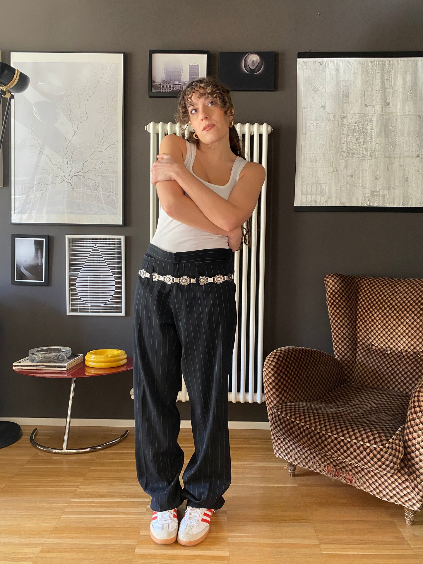 Pantaloni gessati D&G