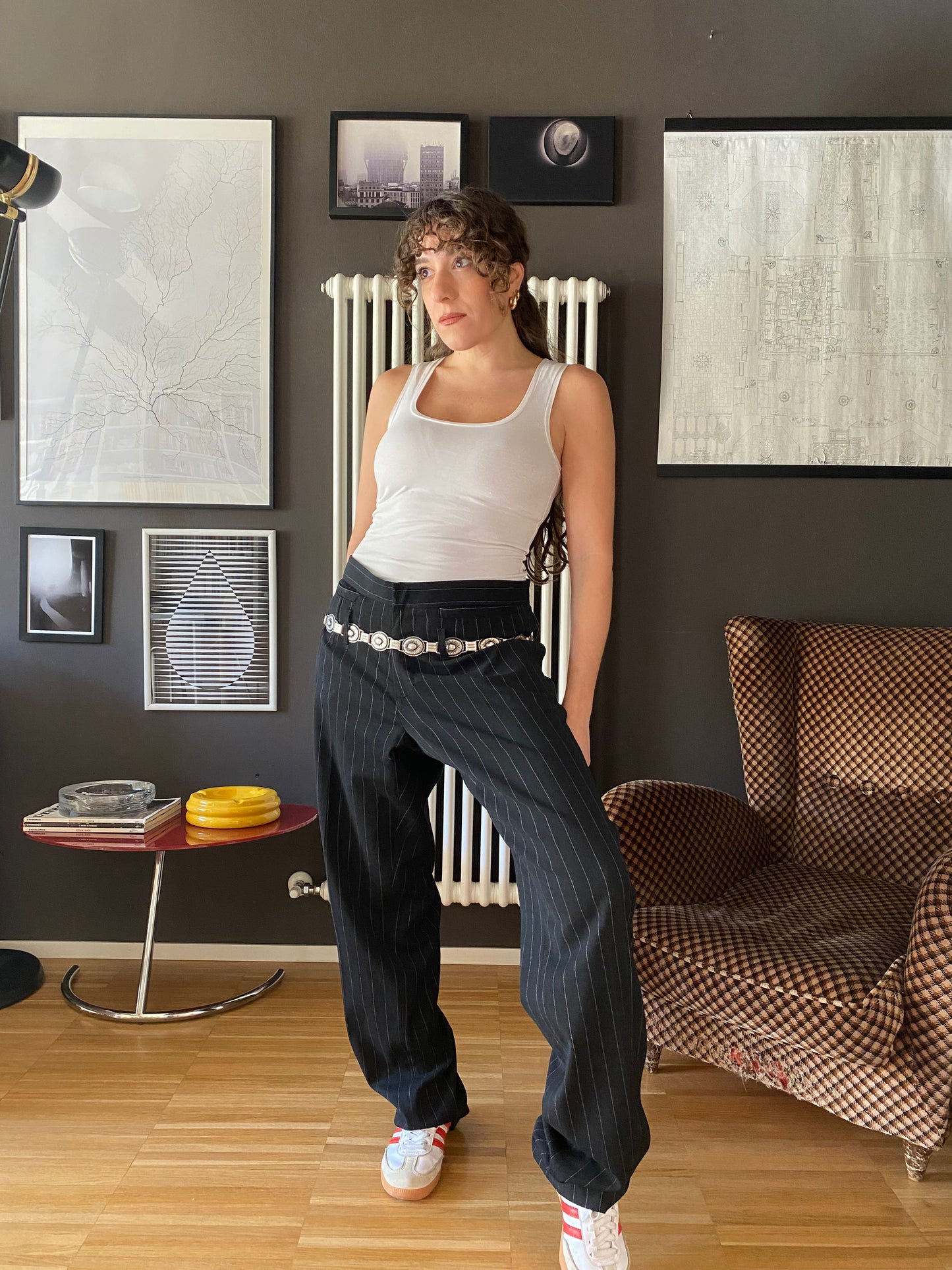 Pantaloni gessati D&G