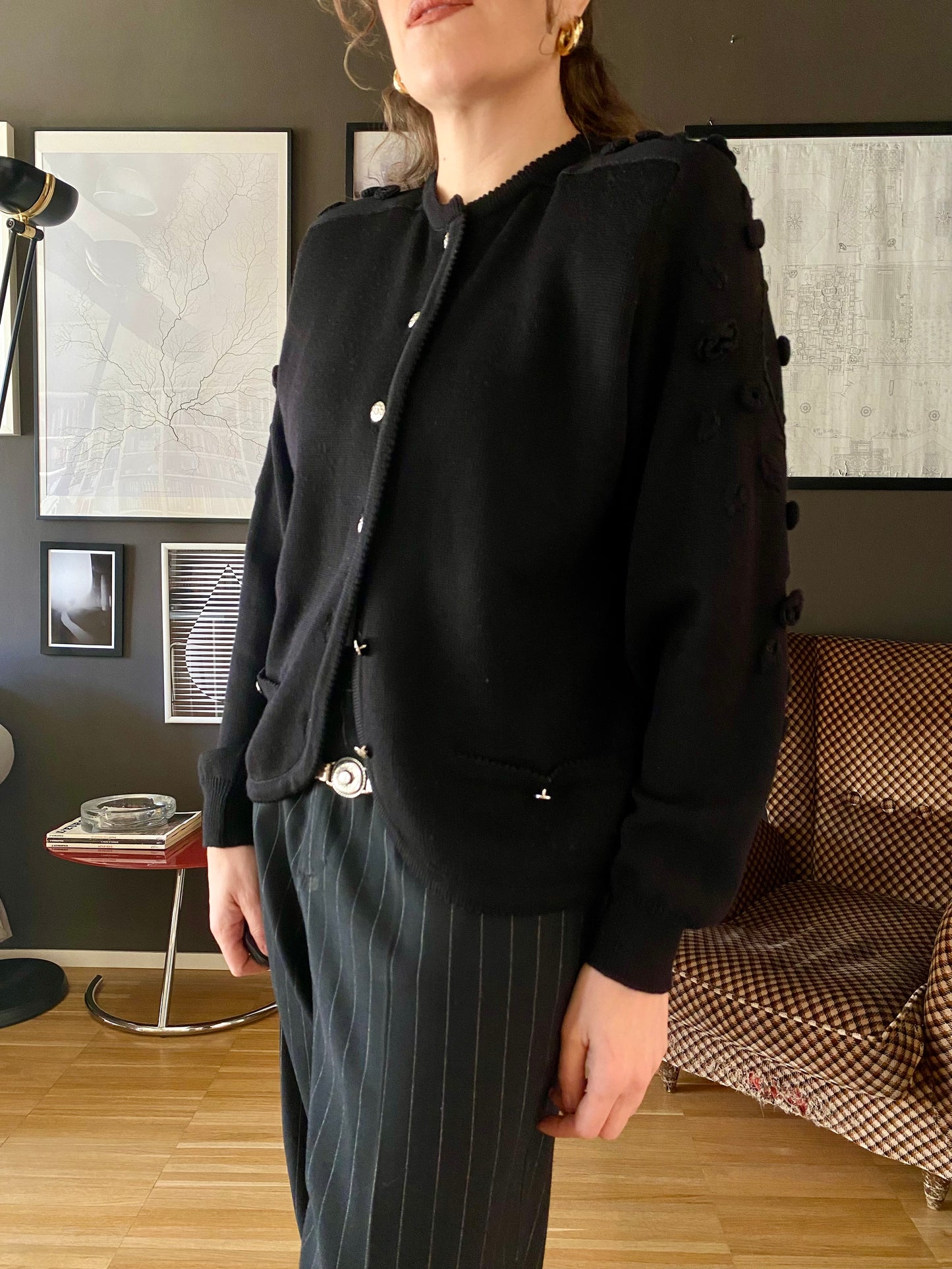 Cardigan nero vintage